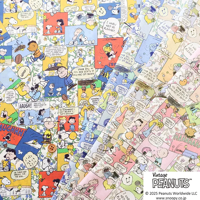 Liberty Fabrics 2025S/S PEANUTS(TM)Collection vol.2 Comic Strip Cosmos