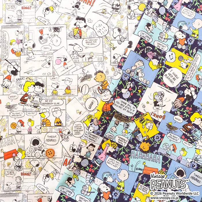 Liberty Fabrics 2026S/S PEANUTS(TM)Collection Vol.3 Comic Strip Cosmos