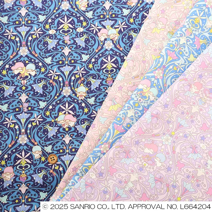 Liberty Fabrics 2025A/W　Little Twin Stars Collection　Kiki and Lala's Orchids