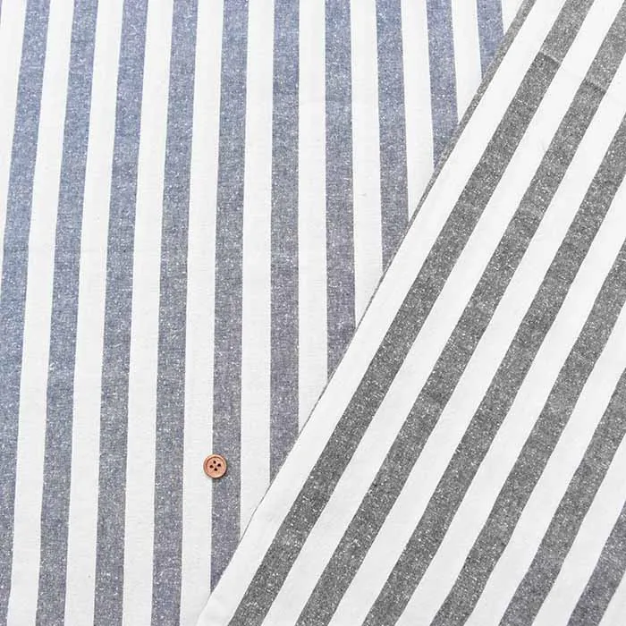 コットンシルクネップワッシャー生地　ストライプ