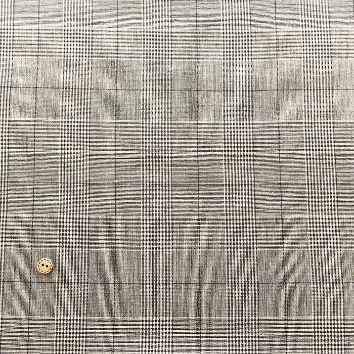 TIPICO　ワッシャー加工　コットンリネン生地　先染チェック