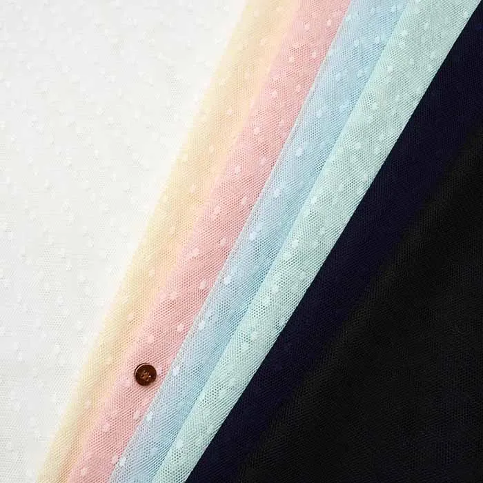 W幅チュールレース生地　ドット