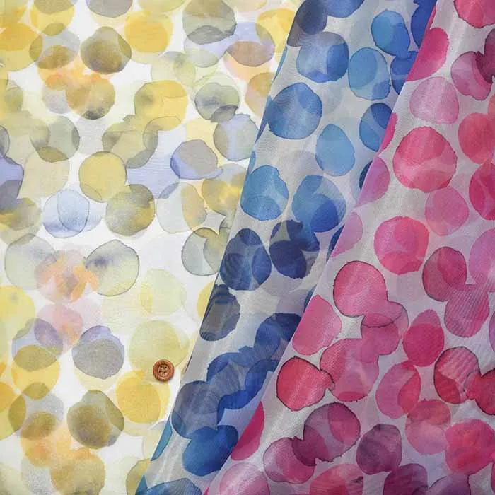 オーガンジープリント　バブルアート