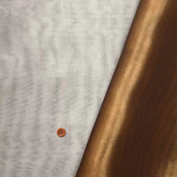 シャンブレーサテンオーガンジー生地　無地