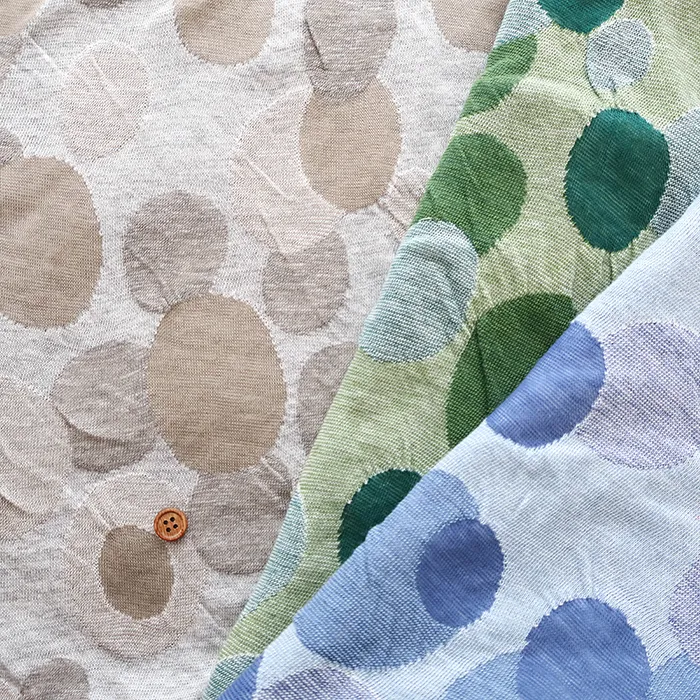 水玉ジャガードニット生地