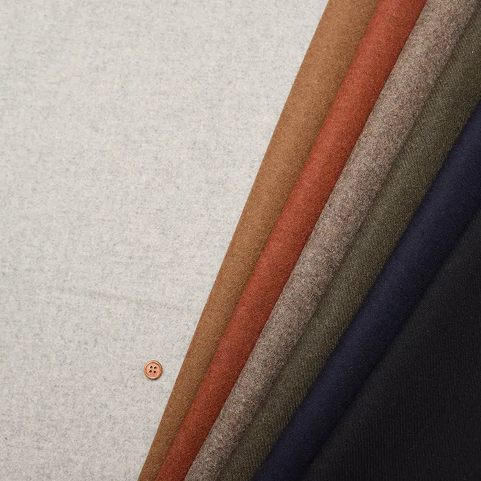 尾州　ハイカウントメルトン生地　無地(2-033-2123141)