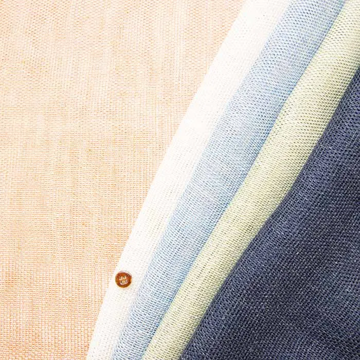 カラミストールリネン生地　無地