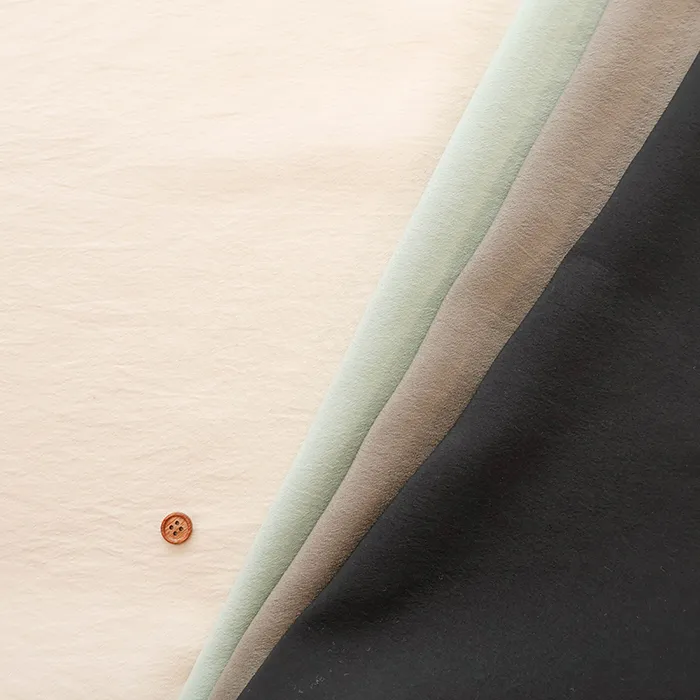 ポリエステルヴィンテージクレープ生地　無地