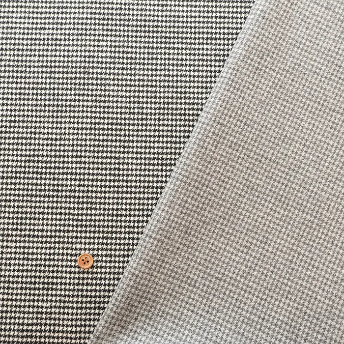 尾州　ウォッシャブルツイード生地　チドリ