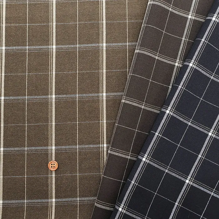 尾州　サスティナブルT/Rアルガンチェック生地