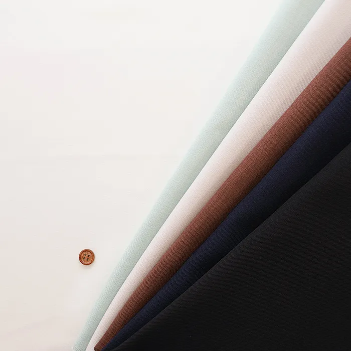 リネンライク　ポリエステルソフトツイル生地　無地