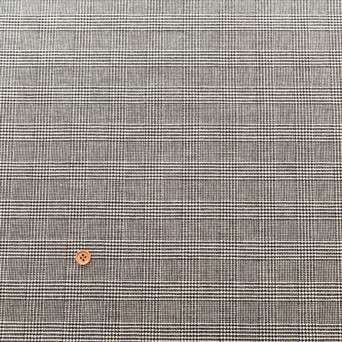 イタリア製　ビスコース　グレンチェック生地