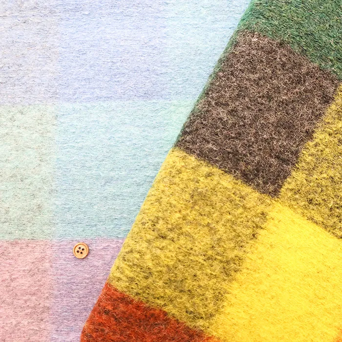 イタリア製　ウールニット生地　Tessilpelo