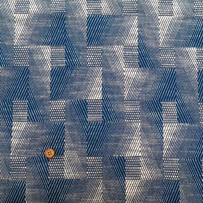 イタリア製　QUORUM　コットンジャガード生地　モザイク