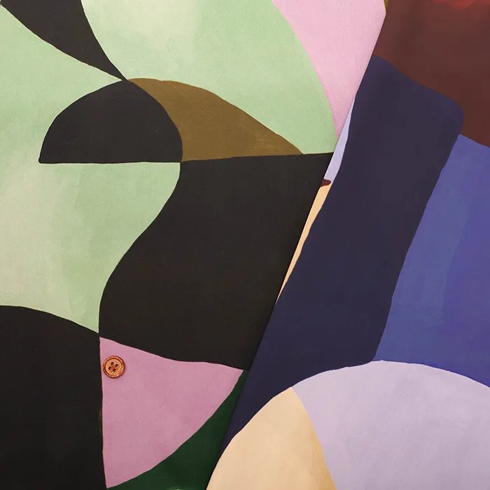 イタリア製　ポリエステルサテンインクジェットプリント生地(2-035-vl-443)