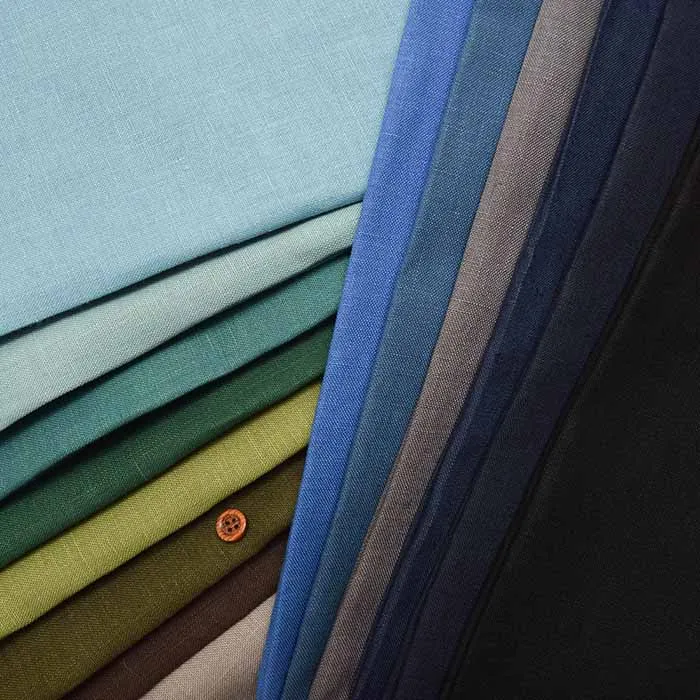 麻キャンバス　無地　≪寒色系≫