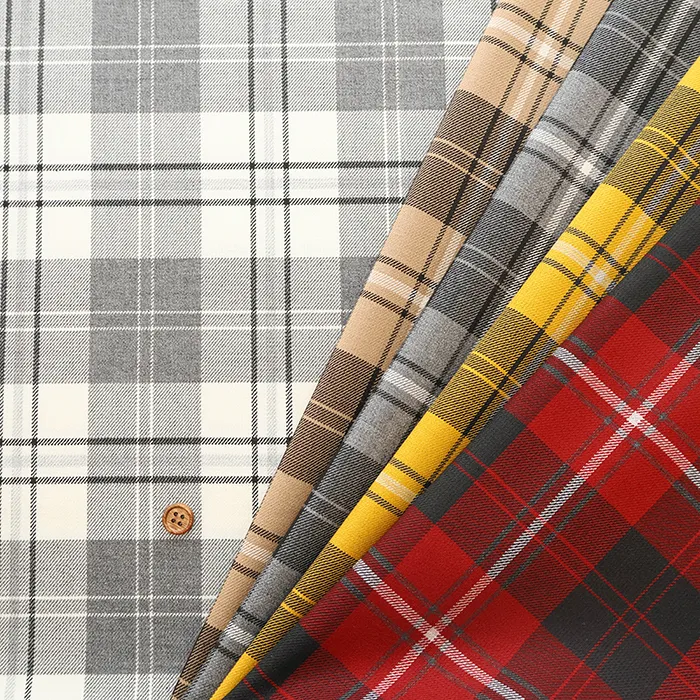 T/Rツイルチェック生地