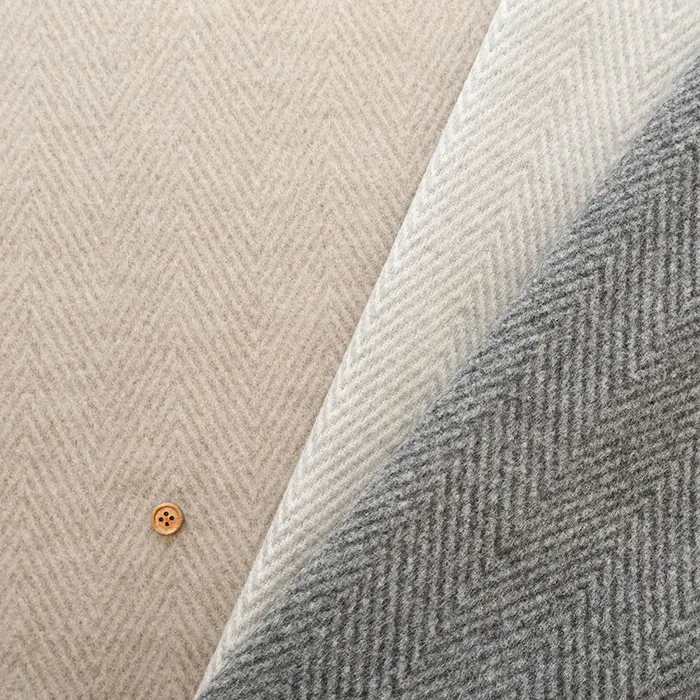 ポリエステルダブルジャージ生地　ヘリンボン