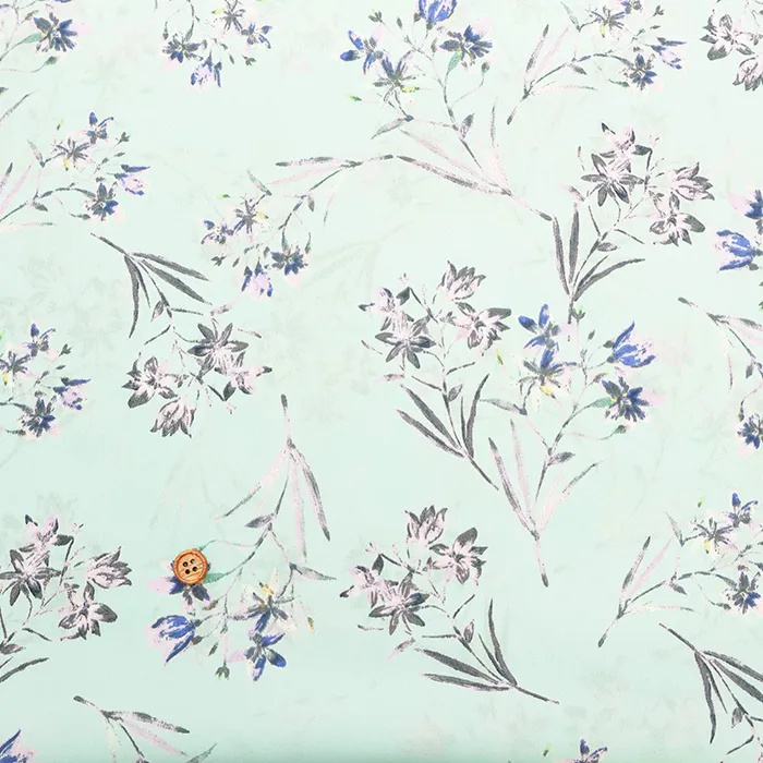 ポリエステルアンティークジョーゼット生地　フラワー