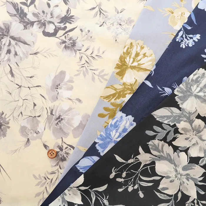 C/Rローンプリント生地　フラワー