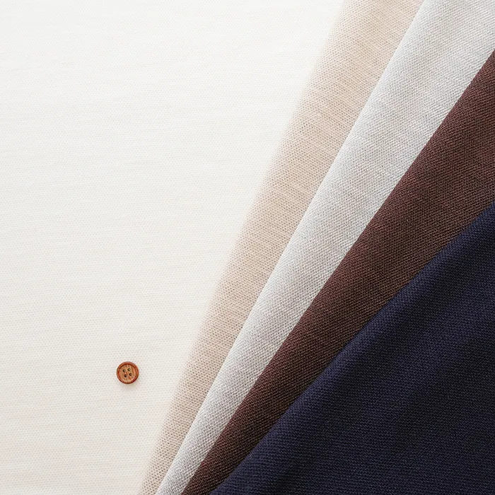 リネンライクニット生地　無地