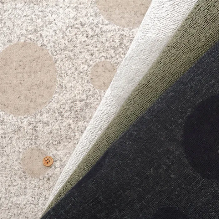 ウールガーゼ生地　ドット