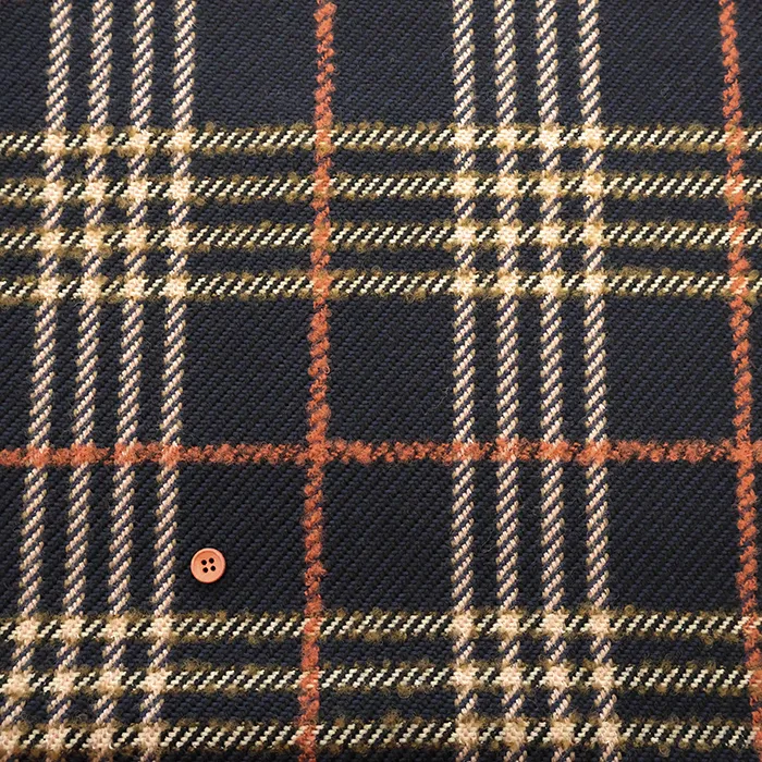 ラスターウールチェック生地