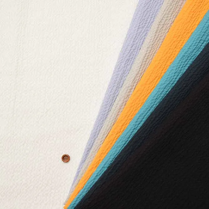 トルコ製　バンピーコットン生地　無地