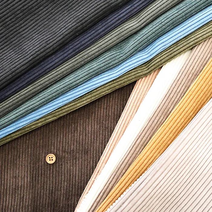 エステルストレッチコーデュロイ生地　無地