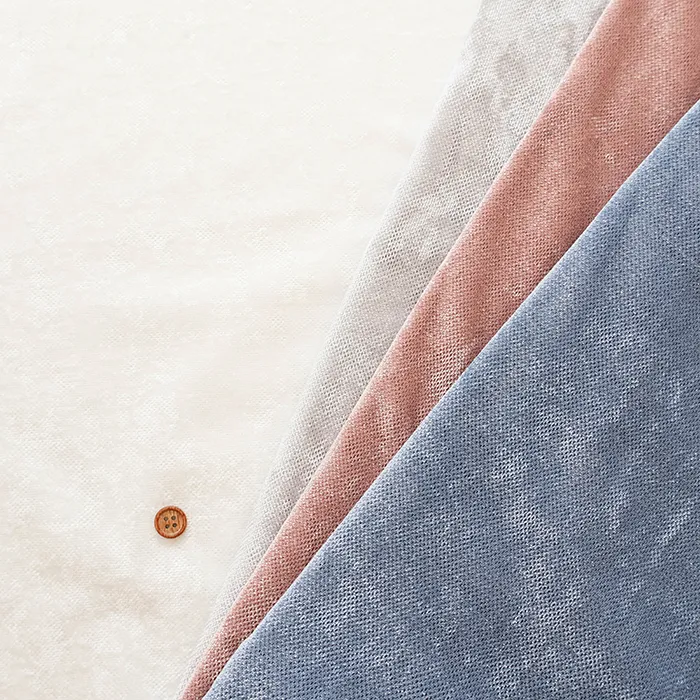 ポリエステルチュールベロア生地　無地