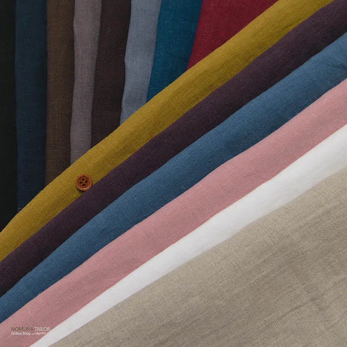 リネンキャンパス　トリプルワッシャー無地