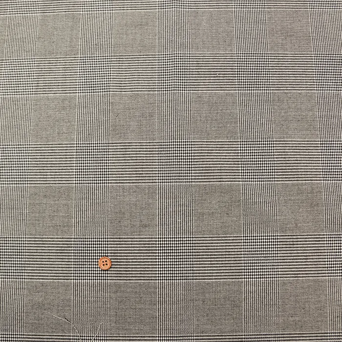 T/Rチェックツイルストレッチ生地