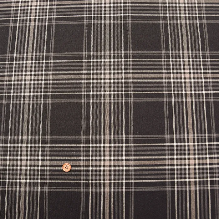 T/Rチェックツイルストレッチ生地