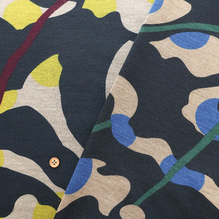 テンセルリバーニットプリント生地　モチーフ