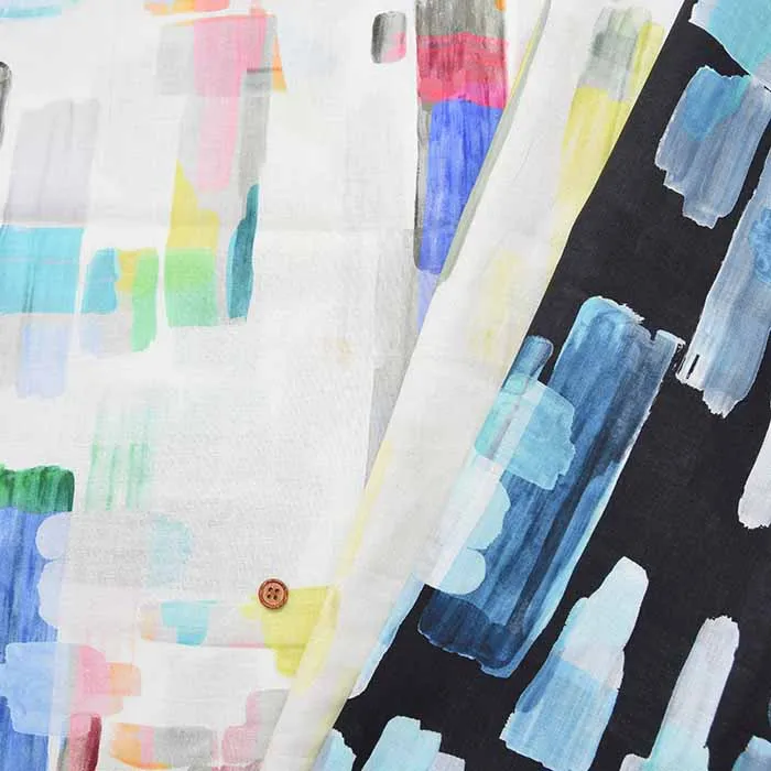 C/Lローンプリント生地　ツララ