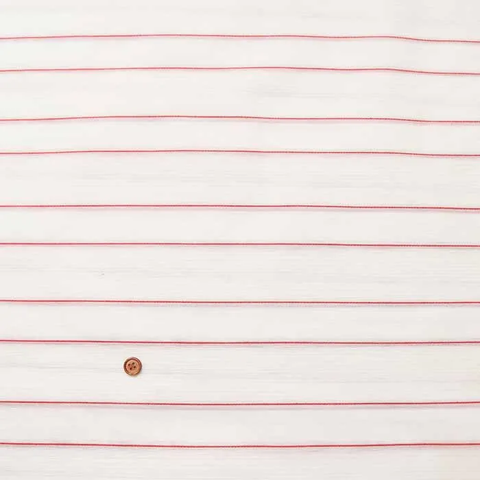 シルクコットン生地　ボーダー