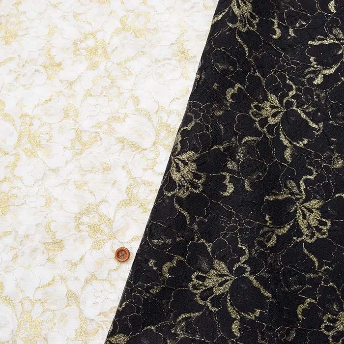 ラッセルレース　ゴールド糸