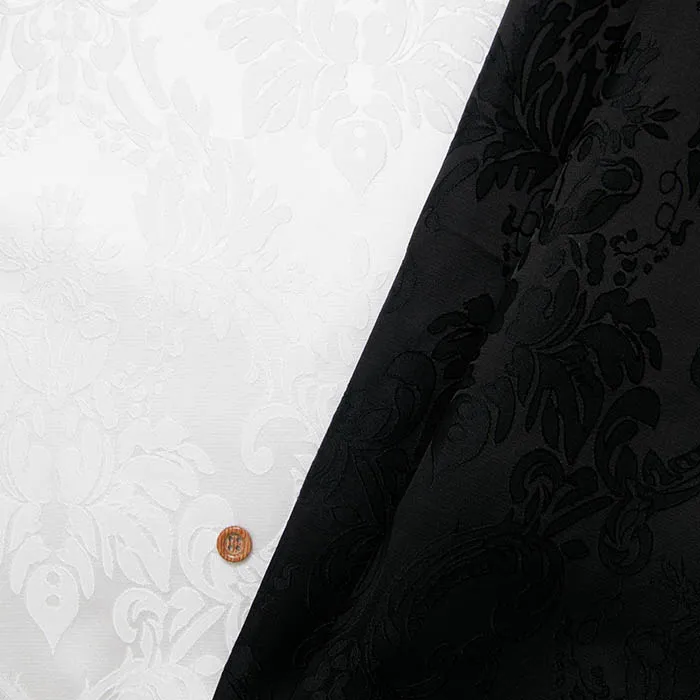 ダマスクジャガード生地