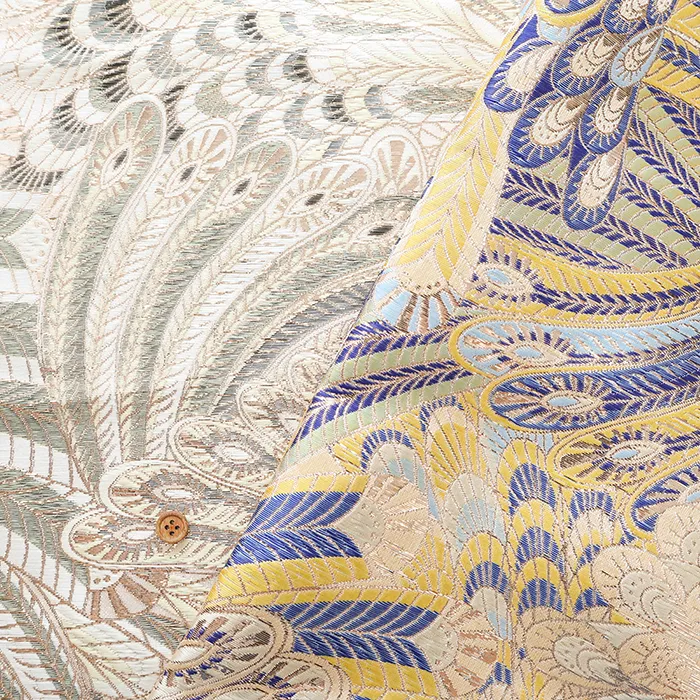 ポリエステルジャガード生地　鳳凰乱舞