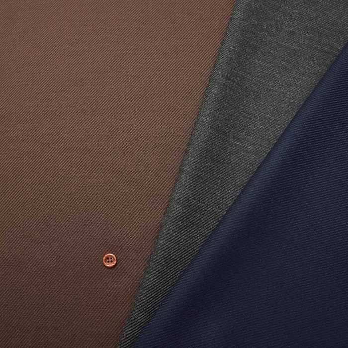 ポリエステルストレッチサキソニー生地　無地