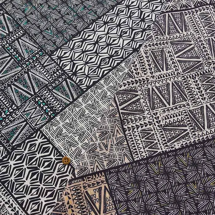 W巾　ポリエステルプリント生地