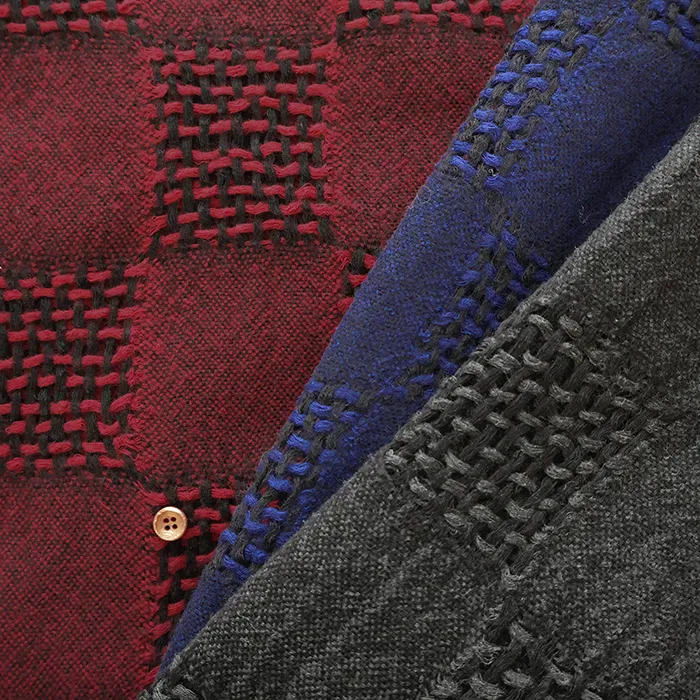 ウールジャガード生地