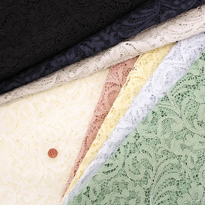 両耳スカラップコードレース生地