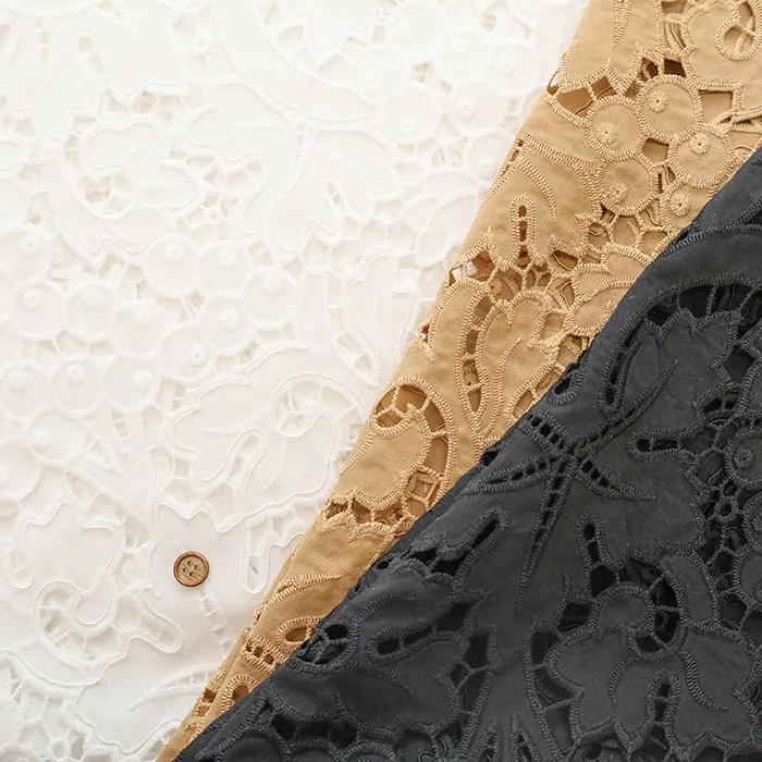 ポリエステルコードレース生地　ベリー