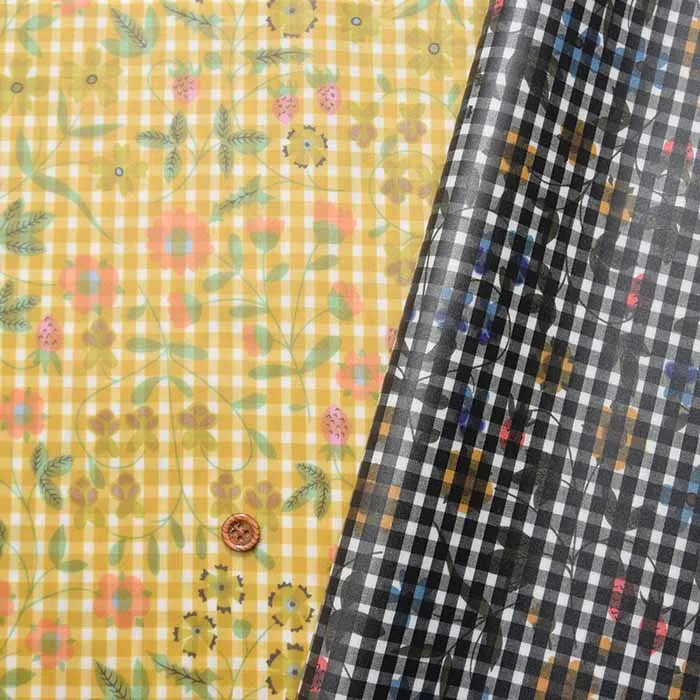 Liberty Fabrics 2023S/S Tana “Check and Print”  Mirabelle つや消しラミネート生地