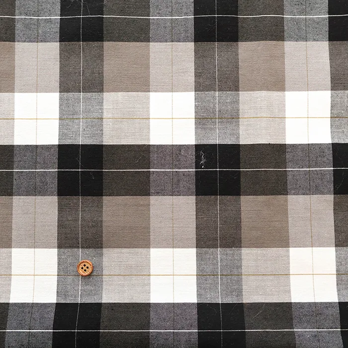 テンセルリネンレーヨン生地　チェック
