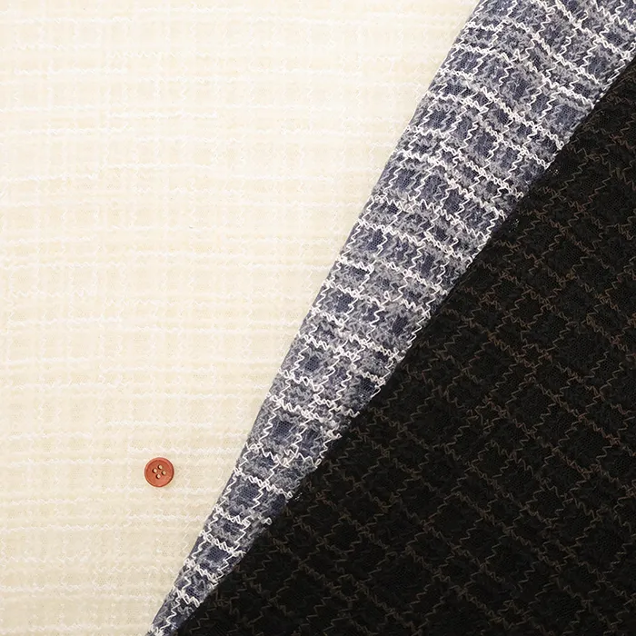 ナイロンチュールレース生地　チェック