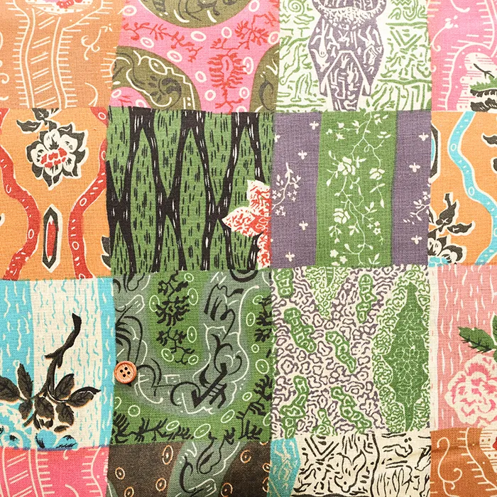 W巾　リネンプリント生地