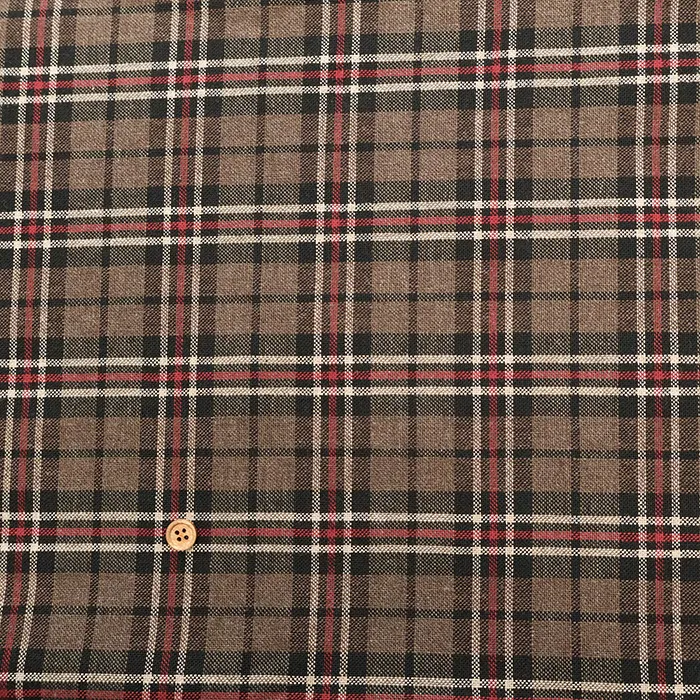 ハーフリネンチェック生地