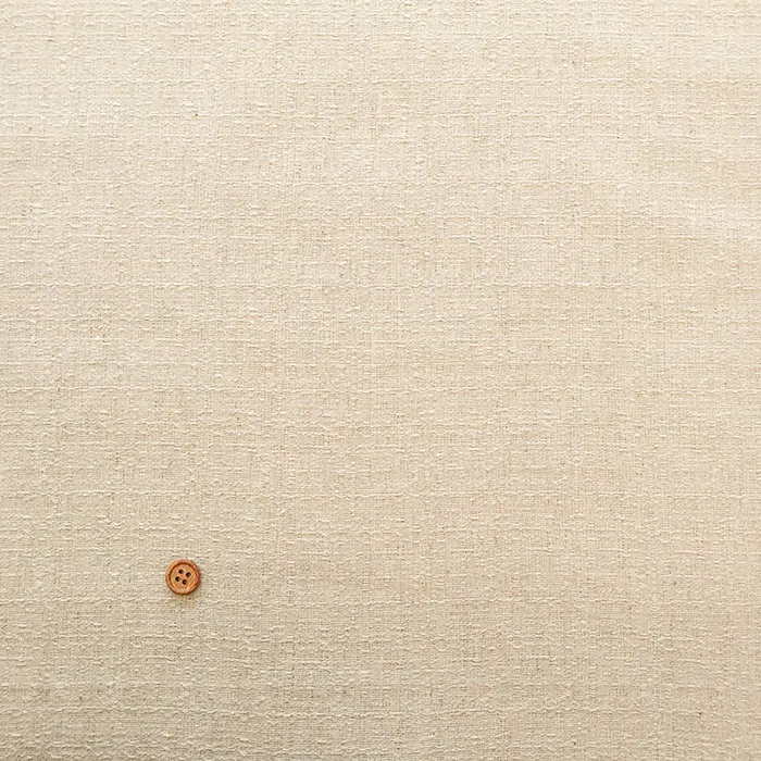ハーフリネンバッキンガム生地　無地